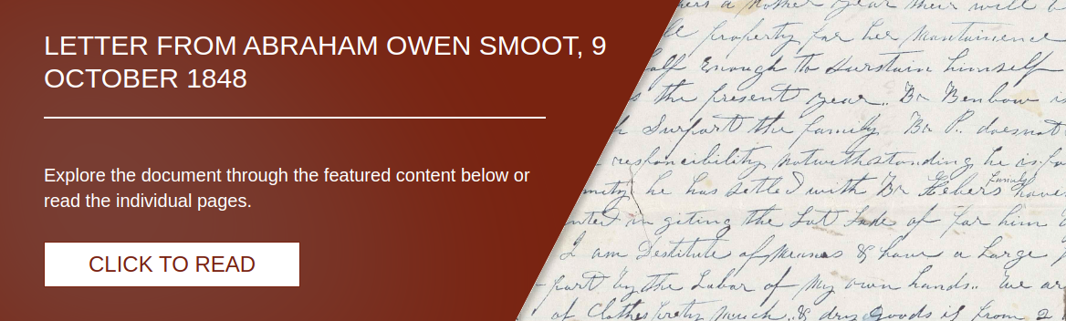 Letter from Abraham Owen Smoot, 9 October 1848 [LE-39692]